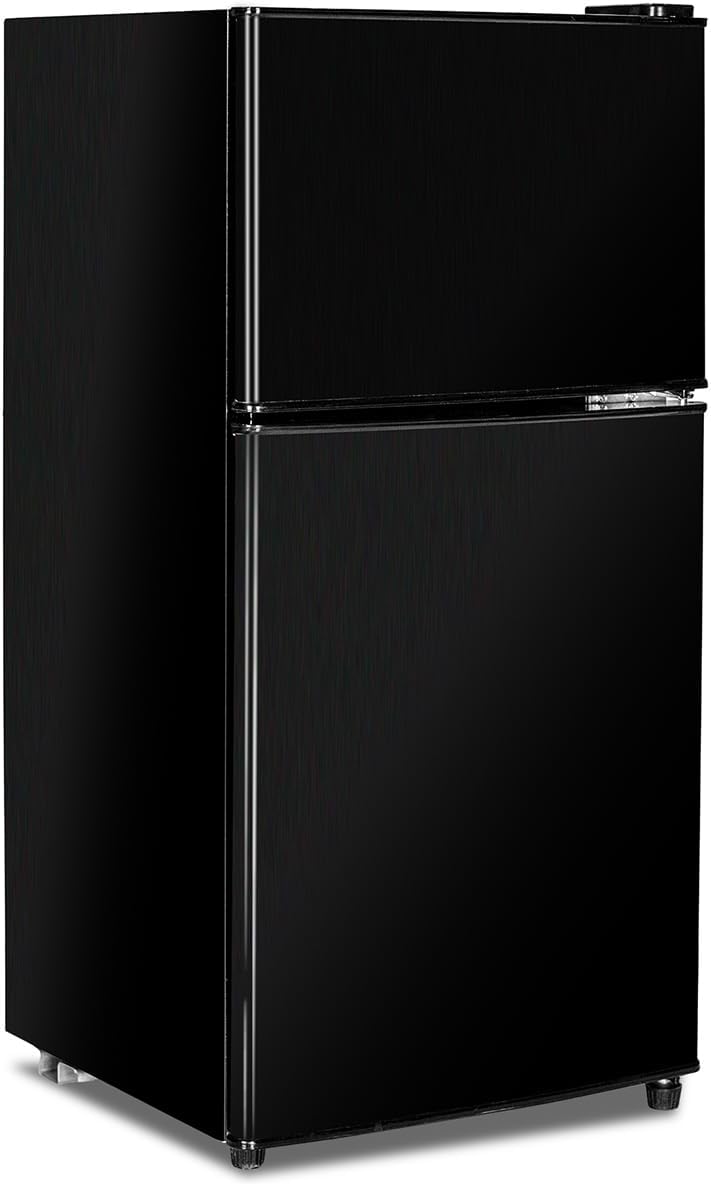 Anukis 3.2 Cu Ft Retro Mini Fridge — Black